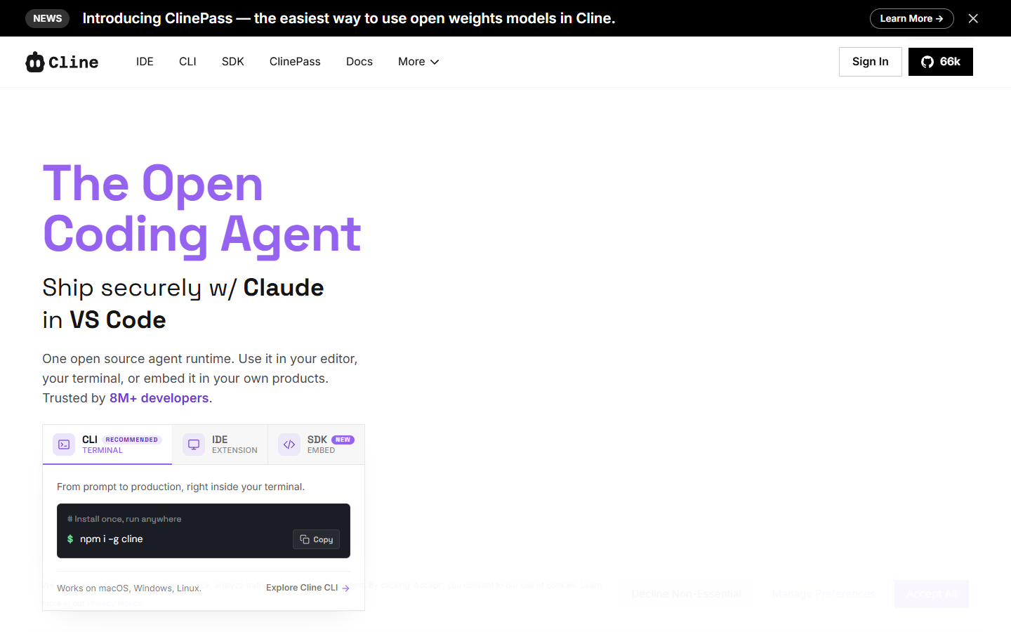 Cline 展示图片 1